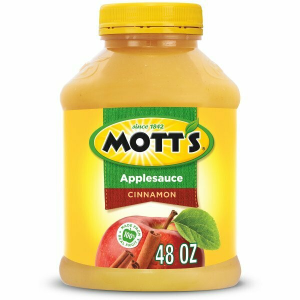 Motts Mott's Cinnamon Applesauce 48 oz. Plastic Jar, PK8 10029845